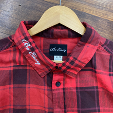Load image into Gallery viewer, red embroidered flannel
