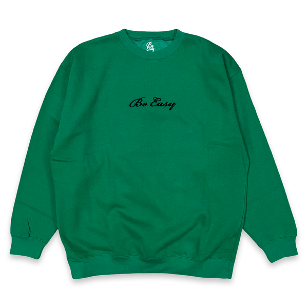 Green crewneck sweatshirt