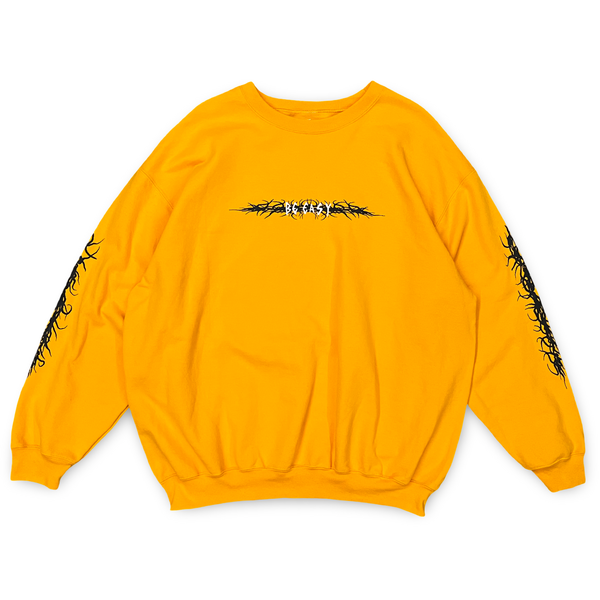 Gold scratch crewneck sweatshirt