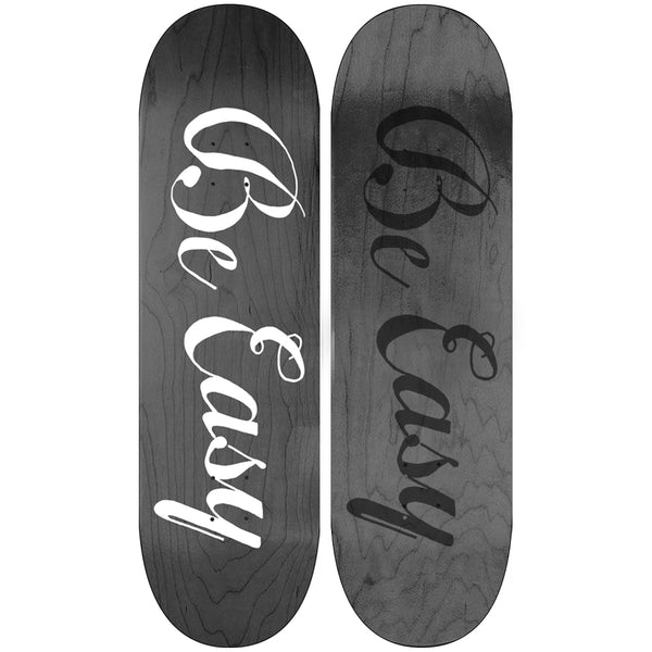 Black stained logo deck
