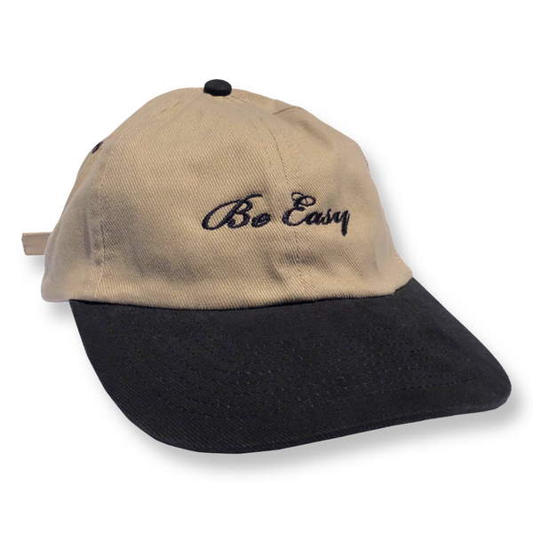 black/tan two-tone hat