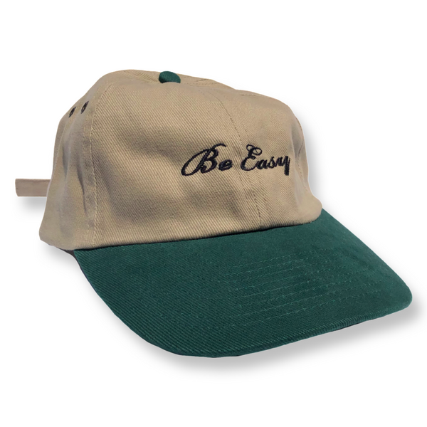 green/tan two-tone hat